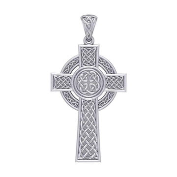 Celtic Cross Silver Pendant TPD4132 - Jewelry